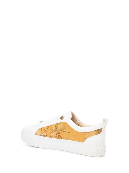 Sneakers in smooth leather and Geo Classic fabric ALVIERO MARTINI | N18140208X013